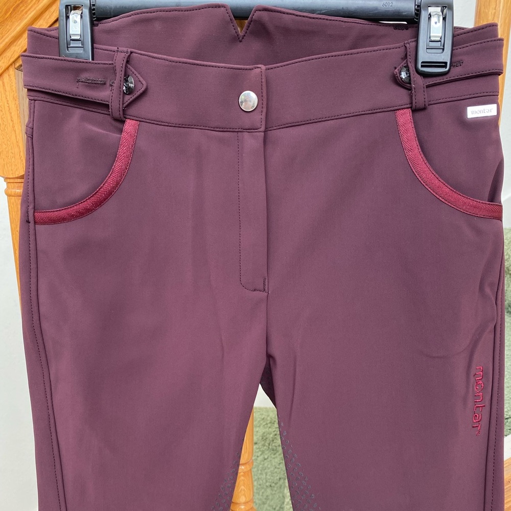House of Montar Full Seat Silicone Breech - 36/24R, Plum